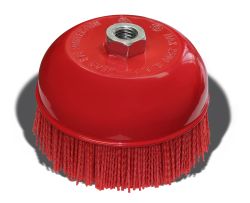 ROUND NYLON BRUSH 6 INCH (150MM)5/8-11